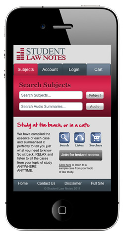 Law Notes available for your University study and Case Studies